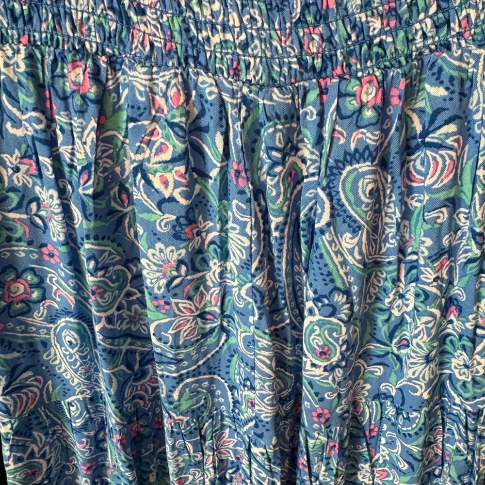 Chic Blue Floral Maxi Dress - Picture 5 of 9